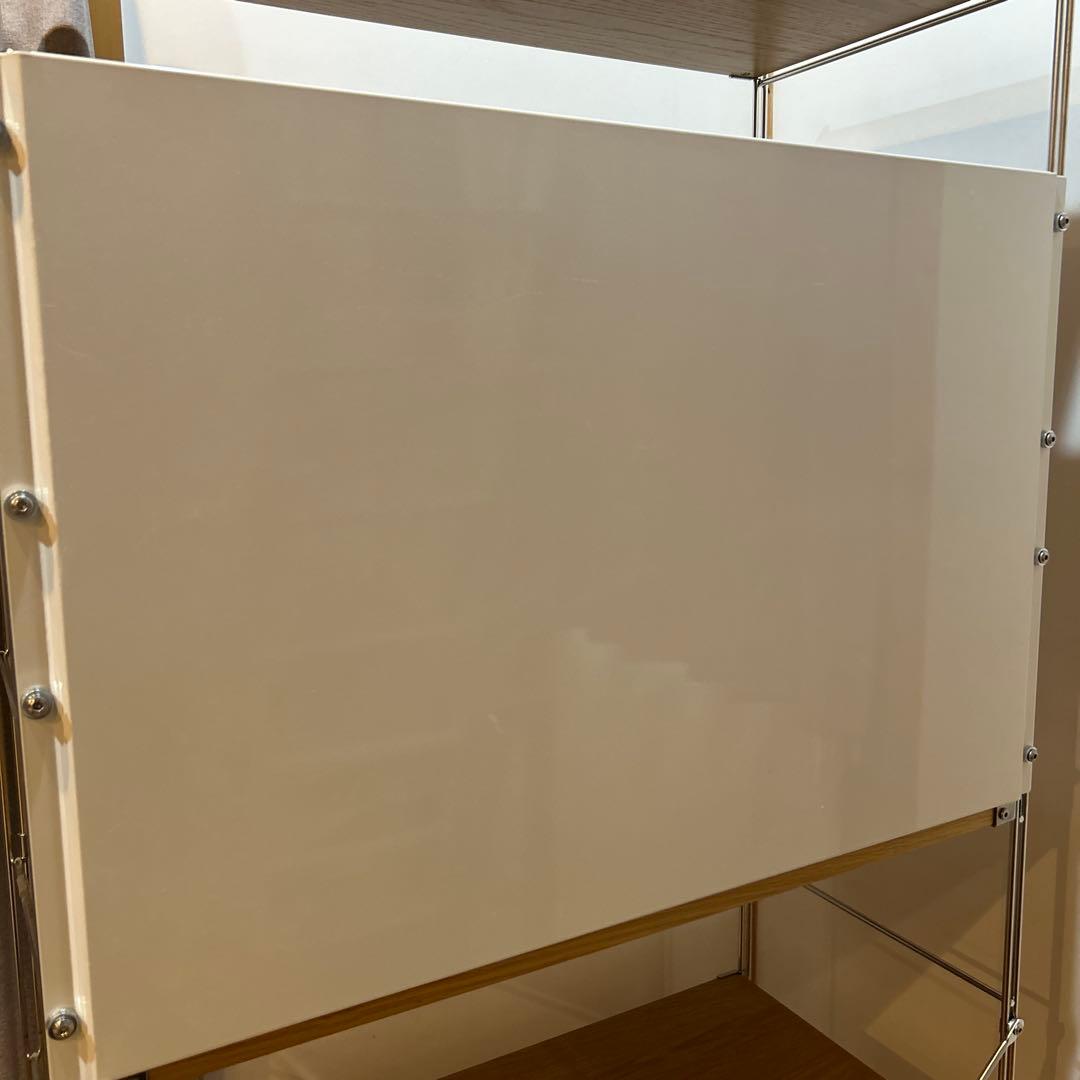 無印良品　ステンレスユニットシェルフ　ワイド 86×175.5ワードローブバー