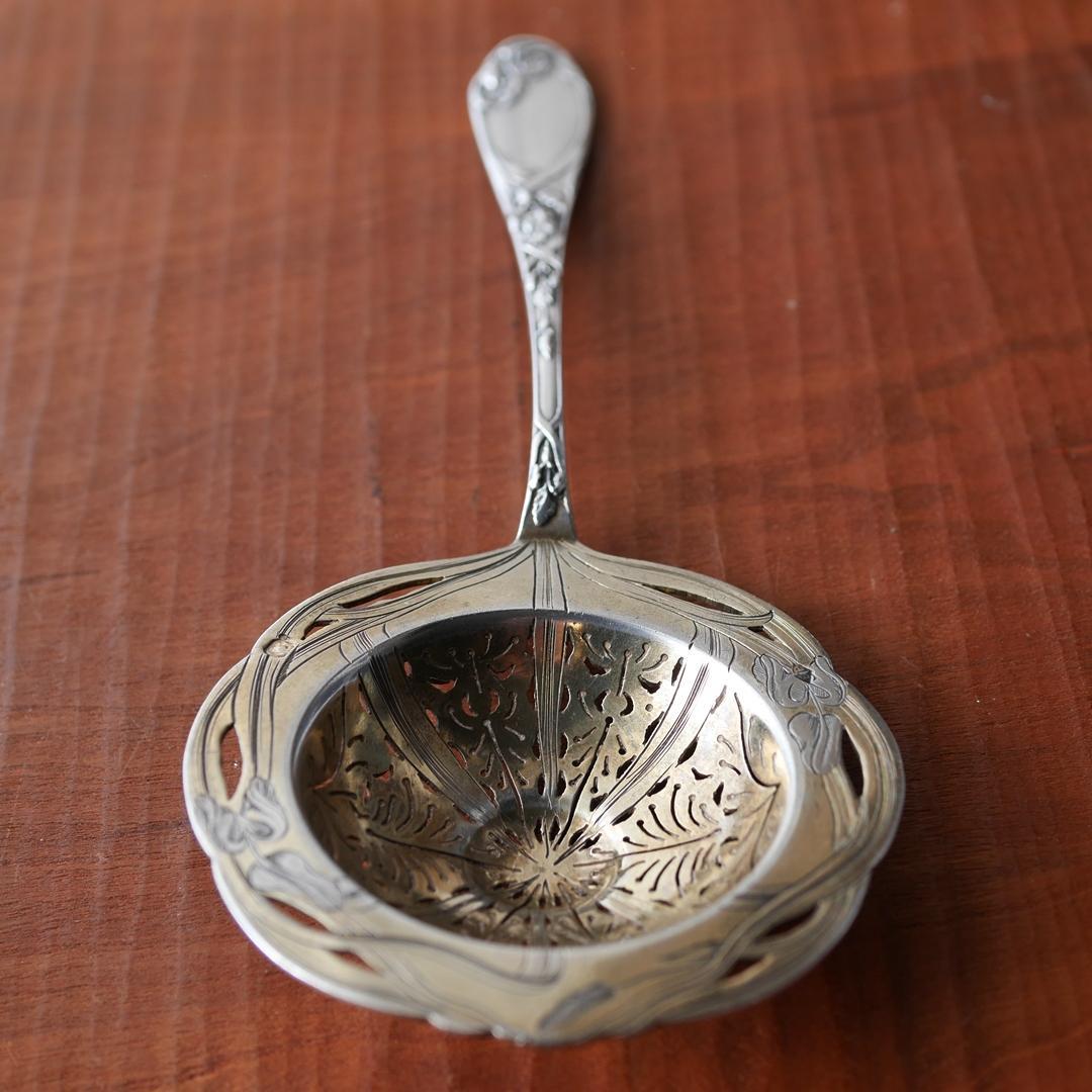 ◆PUIFORCAT◆ピュイフォルカ◆アイリス◆純銀ティーストレーナー◆