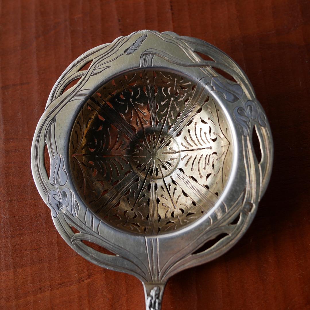 ◆PUIFORCAT◆ピュイフォルカ◆アイリス◆純銀ティーストレーナー◆