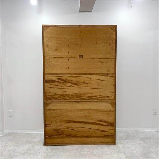 80'sヴィンテージオーク突板食器棚（カップボード）