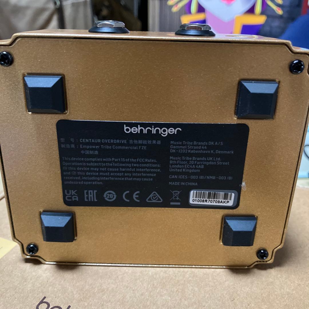 ギター behringer CENTAURO OVERDRIVE