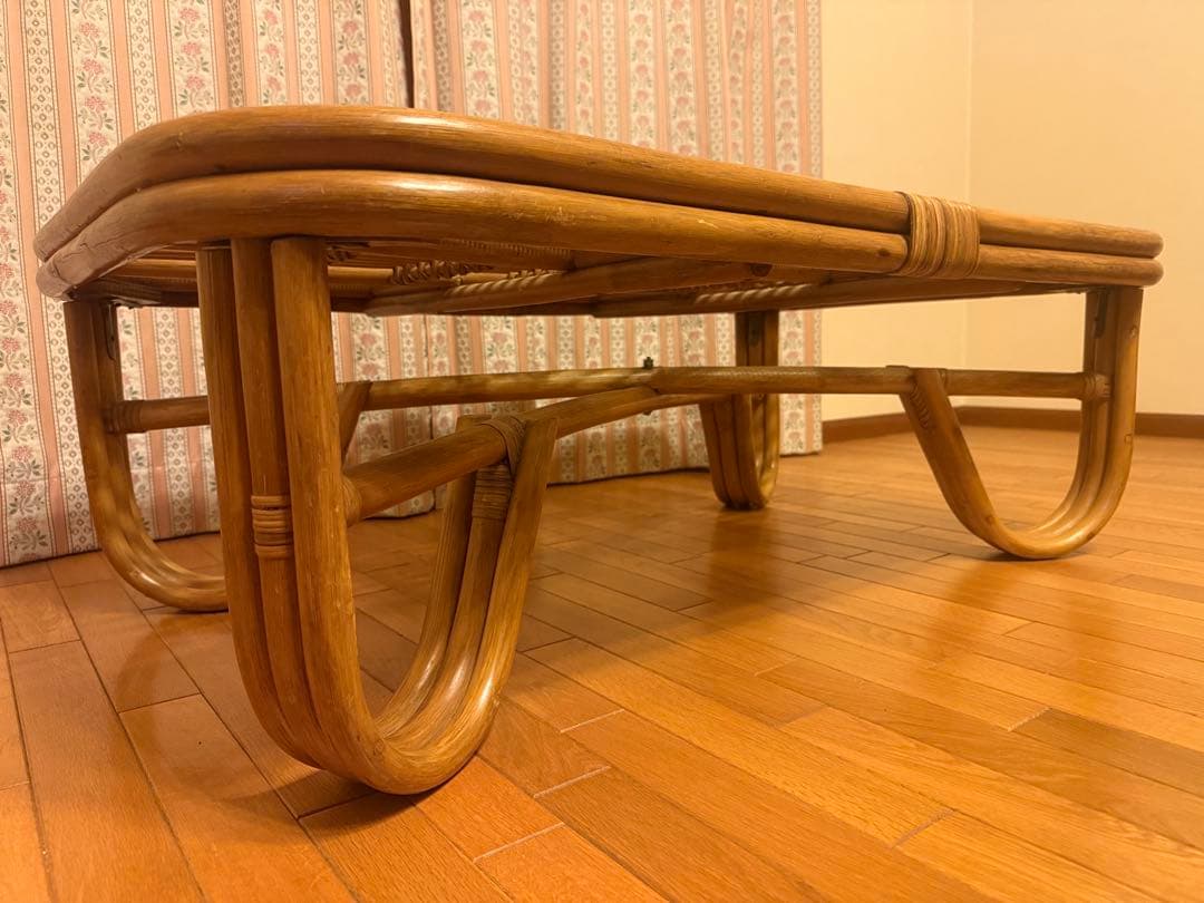 ラタン センターローテーブル⭐️ヴィンテージ・レトロ