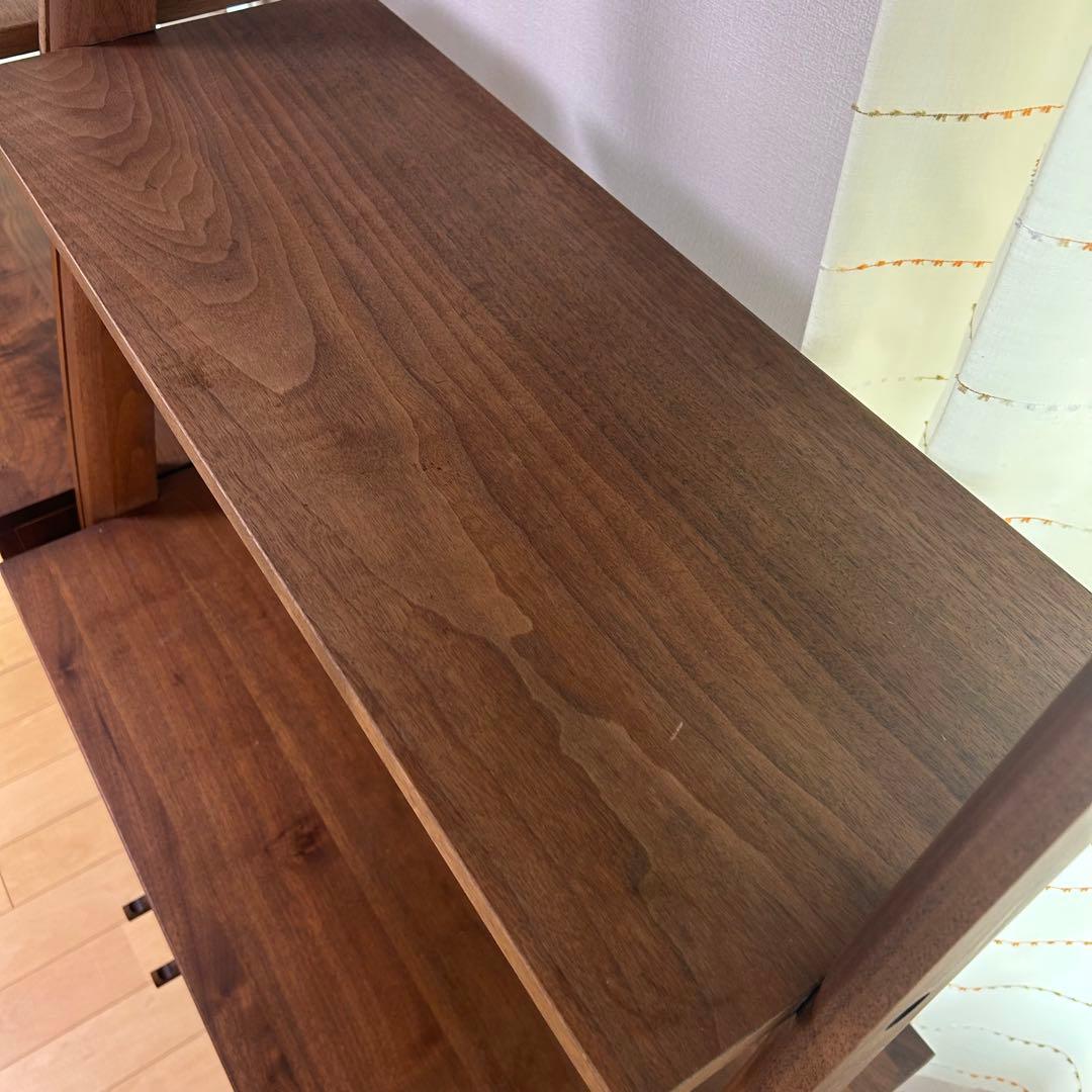 天然木 マルヨシ民芸家具 DEEP壁面収納② 両開きキャビネット シェルフ