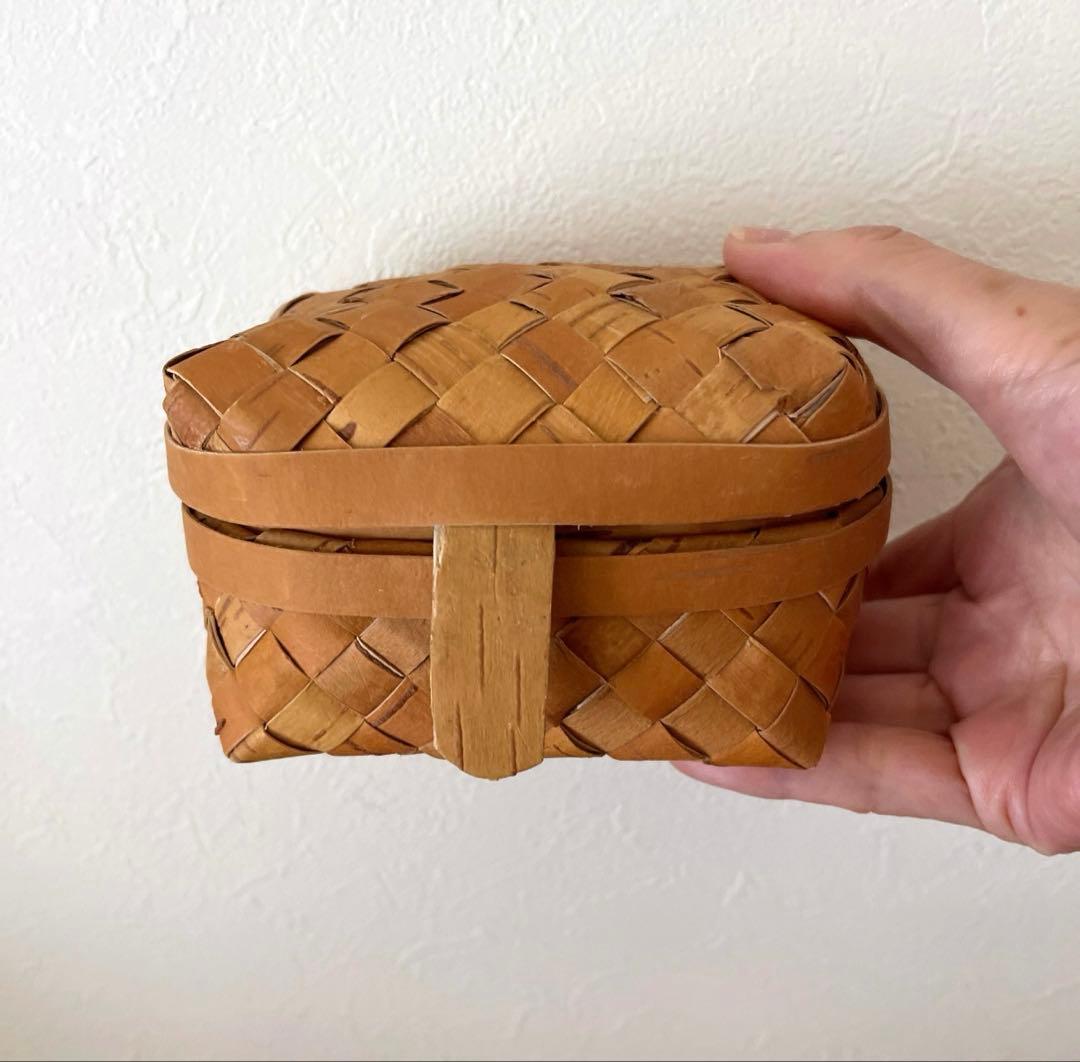 SPOONFULで購入した白樺カゴBIRCH BOX