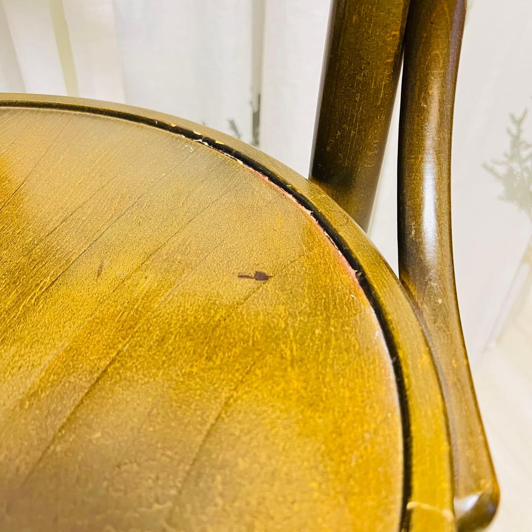 【秋田木工】　ベントウッドチェアー　曲木　ハイチェア