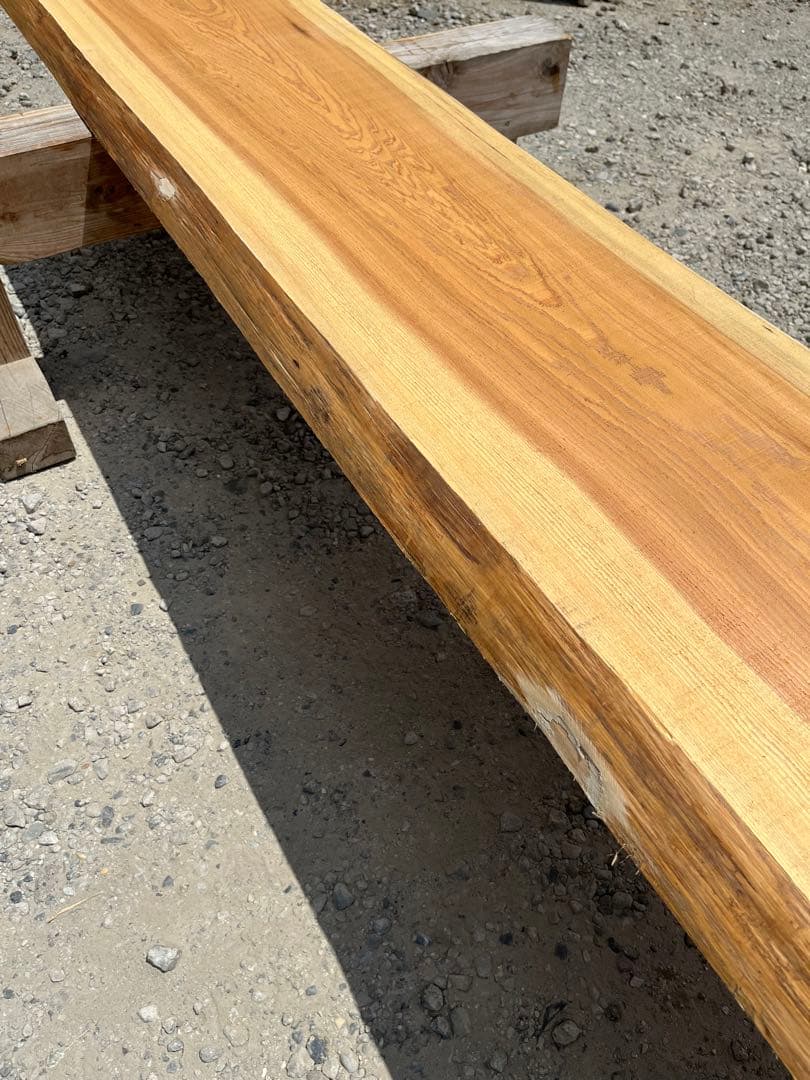 杉　③無垢 大　一枚板 4.0m カウンター　 テーブル　レジン　看板　ベンチ