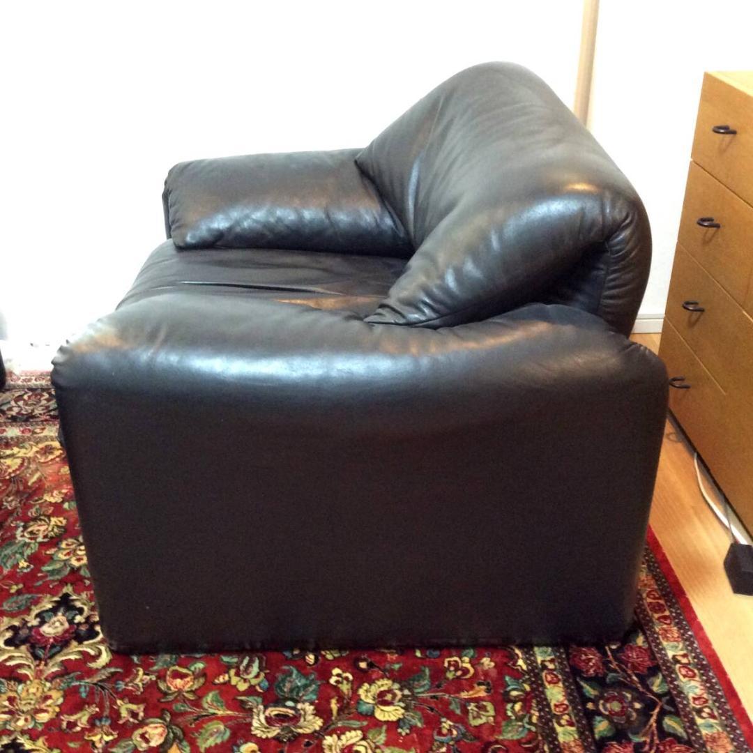 カッシーナ マラルンガ 本革 一人掛けソファ/シングル★幅100㎝×奥行90㎝