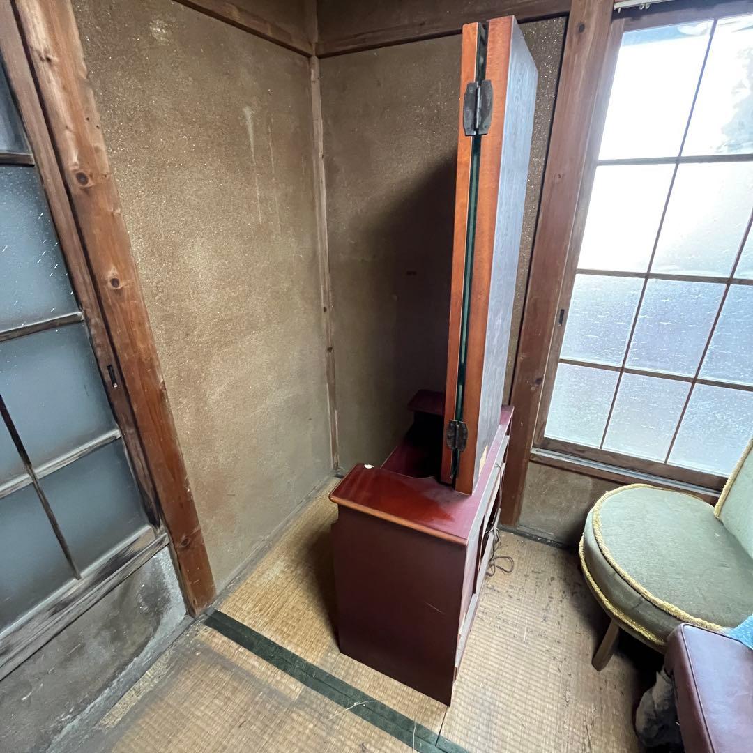 大塚家具 三面鏡ドレッサー スツール付 鏡台 化粧台 レトロ家具 引取り限定