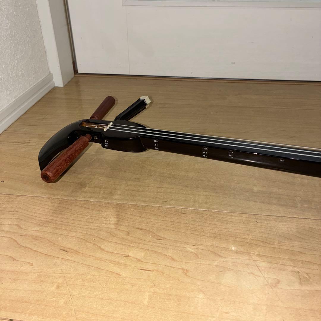 沖縄三味線 本体 人工革　蛇皮　ケース　教則本　DVD セット