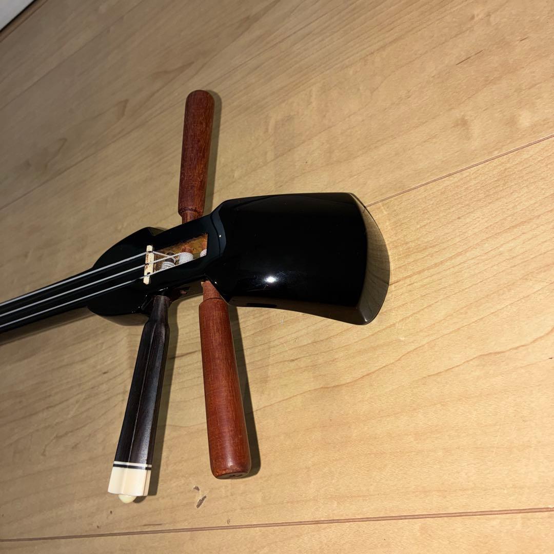 沖縄三味線 本体 人工革　蛇皮　ケース　教則本　DVD セット