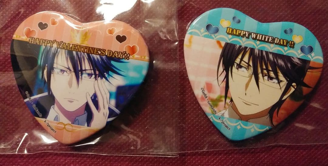 K RETURN OF KINGS プリロール特典ハート缶バッジ 宗像礼司