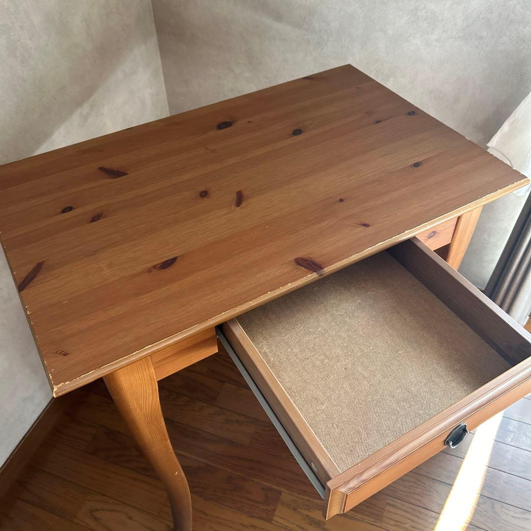 IKEA デスク LEKSVIK アンティークステイン　机　学習机 書斎机