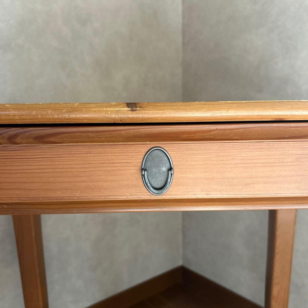 IKEA デスク LEKSVIK アンティークステイン　机　学習机 書斎机