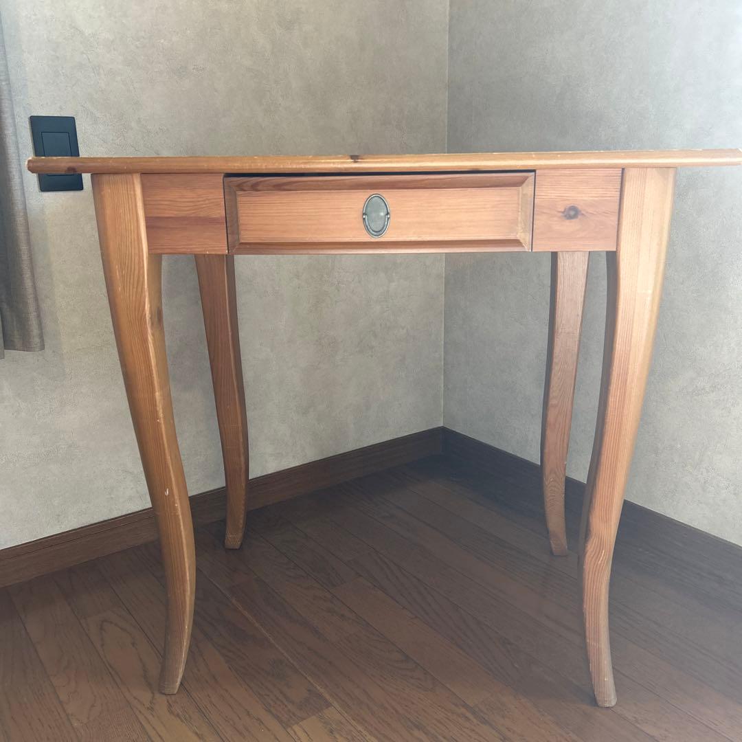 IKEA デスク LEKSVIK アンティークステイン　机　学習机 書斎机