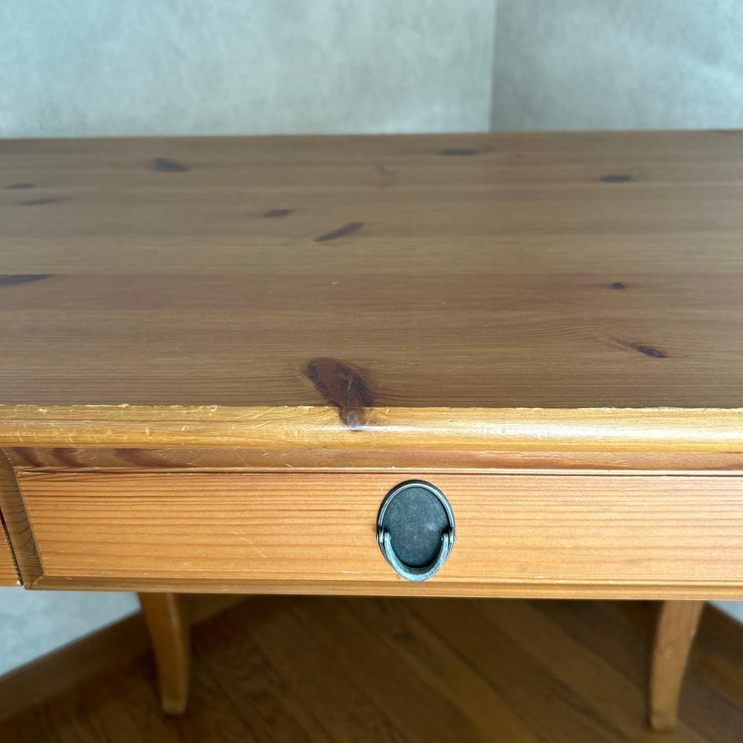 IKEA デスク LEKSVIK アンティークステイン　机　学習机 書斎机