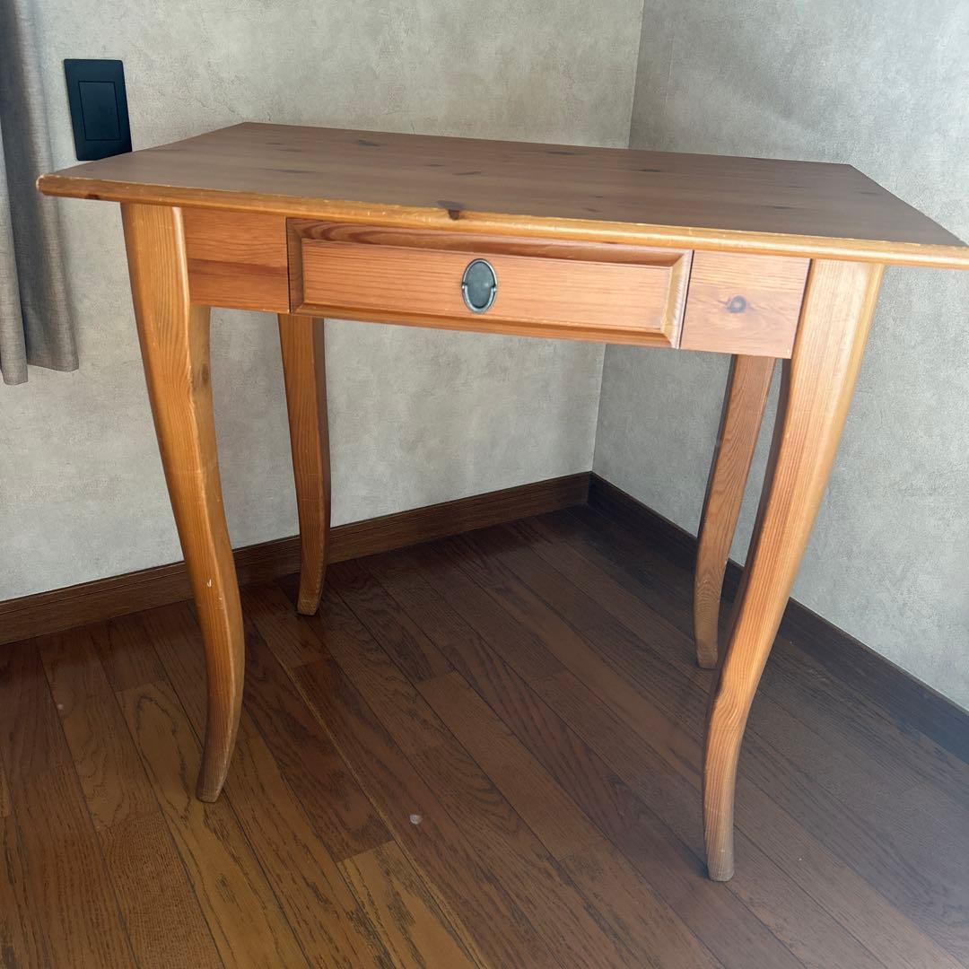 IKEA デスク LEKSVIK アンティークステイン　机　学習机 書斎机