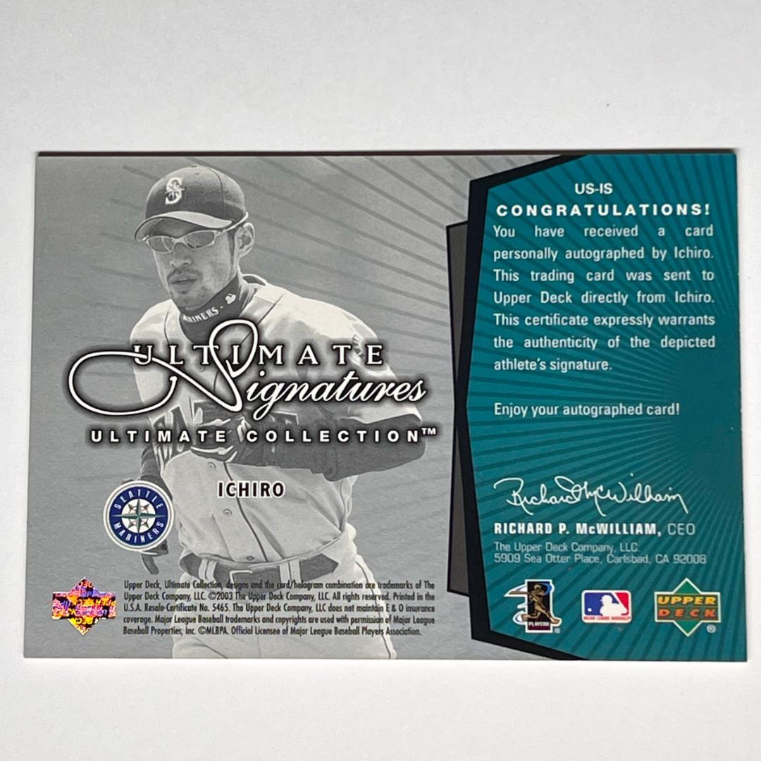 2003 /199 イチロー サインカード ICHIRO SUZUKI AUTO