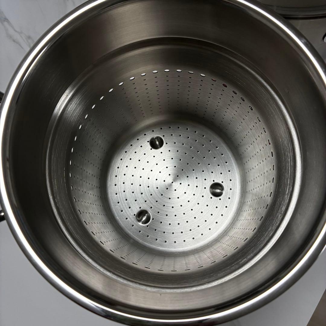 美品　フィスラー ステンレス パスタ　5.0L ドイツ製　説明書あり　寸胴