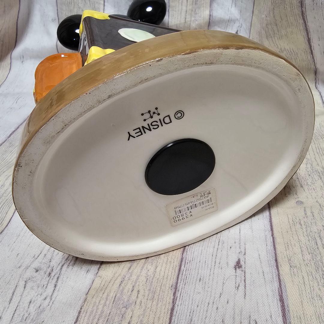 ミッキーマウス 陶器製 貯金箱 バンクLサイズ 平成初期 レトロ