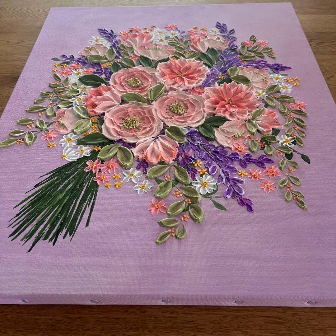 花束 花束の絵 ブーケ 花の絵 花 フラワーアート パネルアート 壁掛け