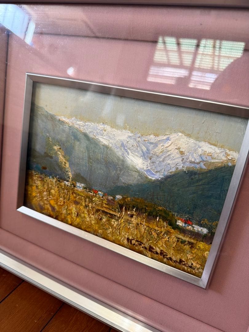 13.「南アルプス連峰」髙橋一善 油絵