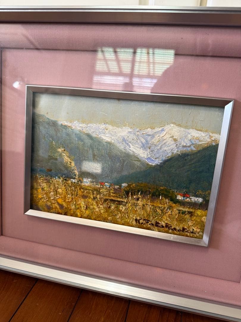 13.「南アルプス連峰」髙橋一善 油絵