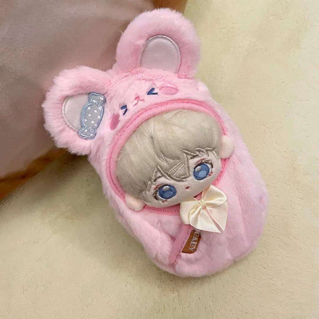 新品 10cm 着せ替え 激カワ 着ぐるみ ふんわり おくるみ ウサギ ぬい