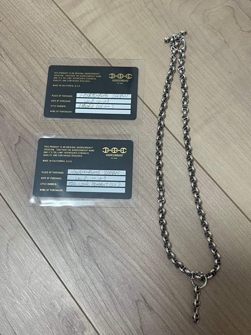 今市隆二着用 ホーセンブース ネックレス×チャームセット シルバー