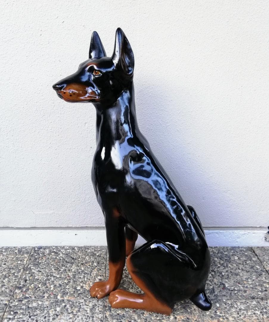 ドーベルマン 置き物 犬の置き物 インテリア 防犯にも☆