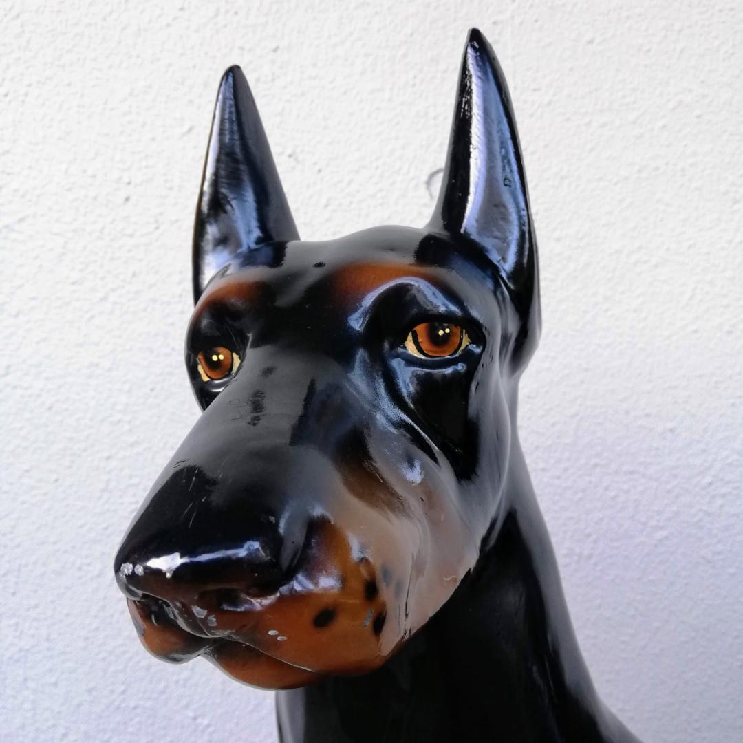 ドーベルマン 置き物 犬の置き物 インテリア 防犯にも☆