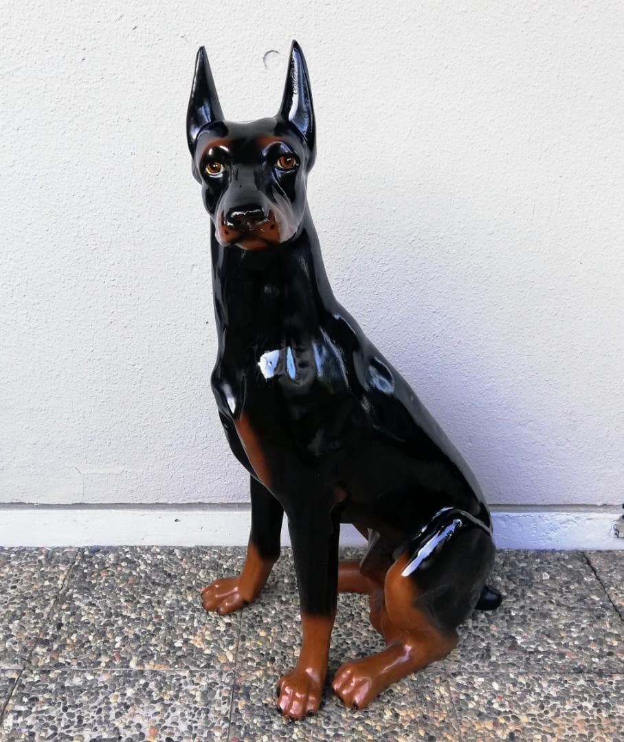 ドーベルマン 置き物 犬の置き物 インテリア 防犯にも☆