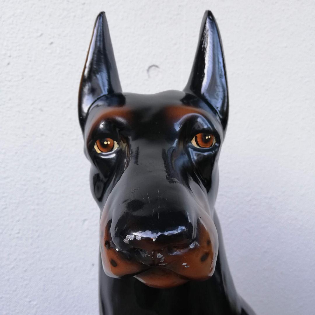 ドーベルマン 置き物 犬の置き物 インテリア 防犯にも☆