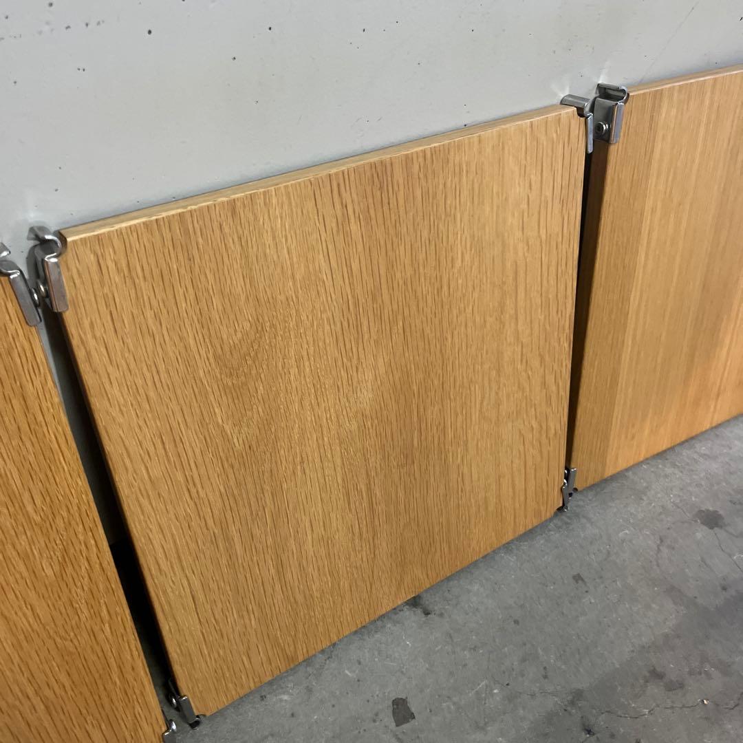 mato★無印ステンレスユニットシェルフ・追加棚・オーク材幅４２ｃｍ５枚他