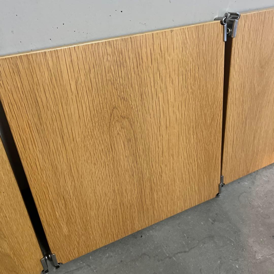 mato★無印ステンレスユニットシェルフ・追加棚・オーク材幅４２ｃｍ５枚他