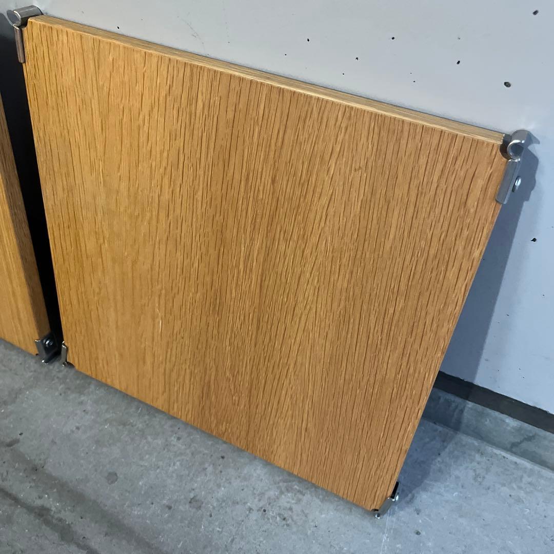 mato★無印ステンレスユニットシェルフ・追加棚・オーク材幅４２ｃｍ５枚他