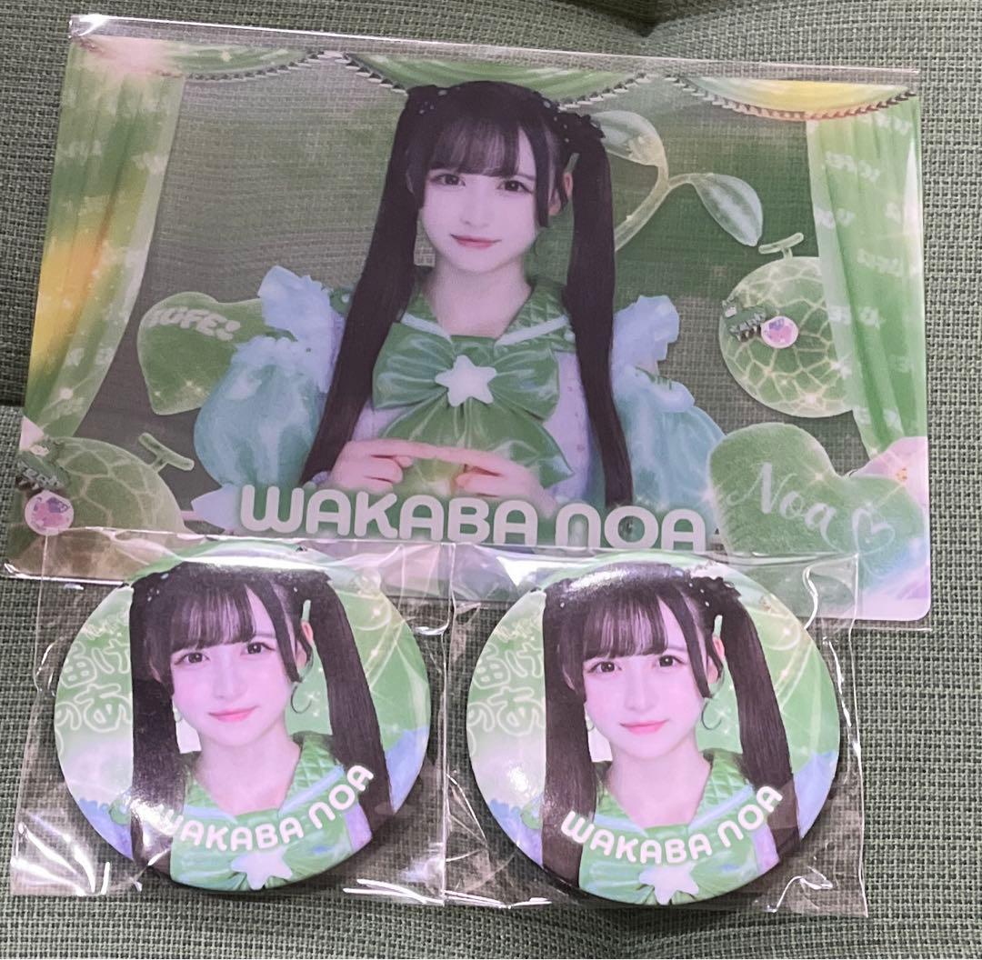 iLiFE! アイライフ 若葉のあ ガラポン 缶バッジ クリアカード 3点