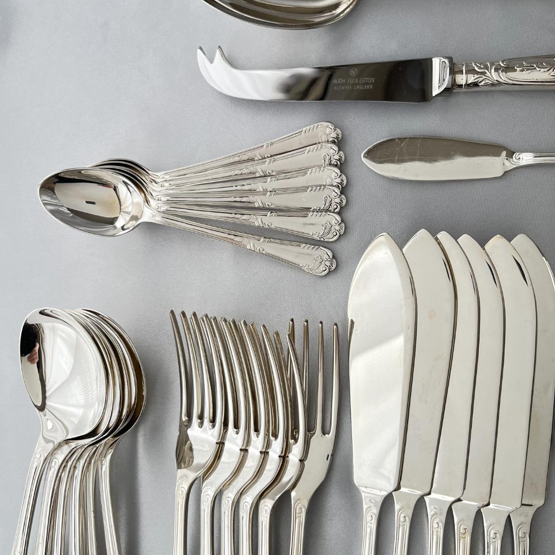 【Hugh Foulerton】ディナーセット 6名用40本組 サーバー付