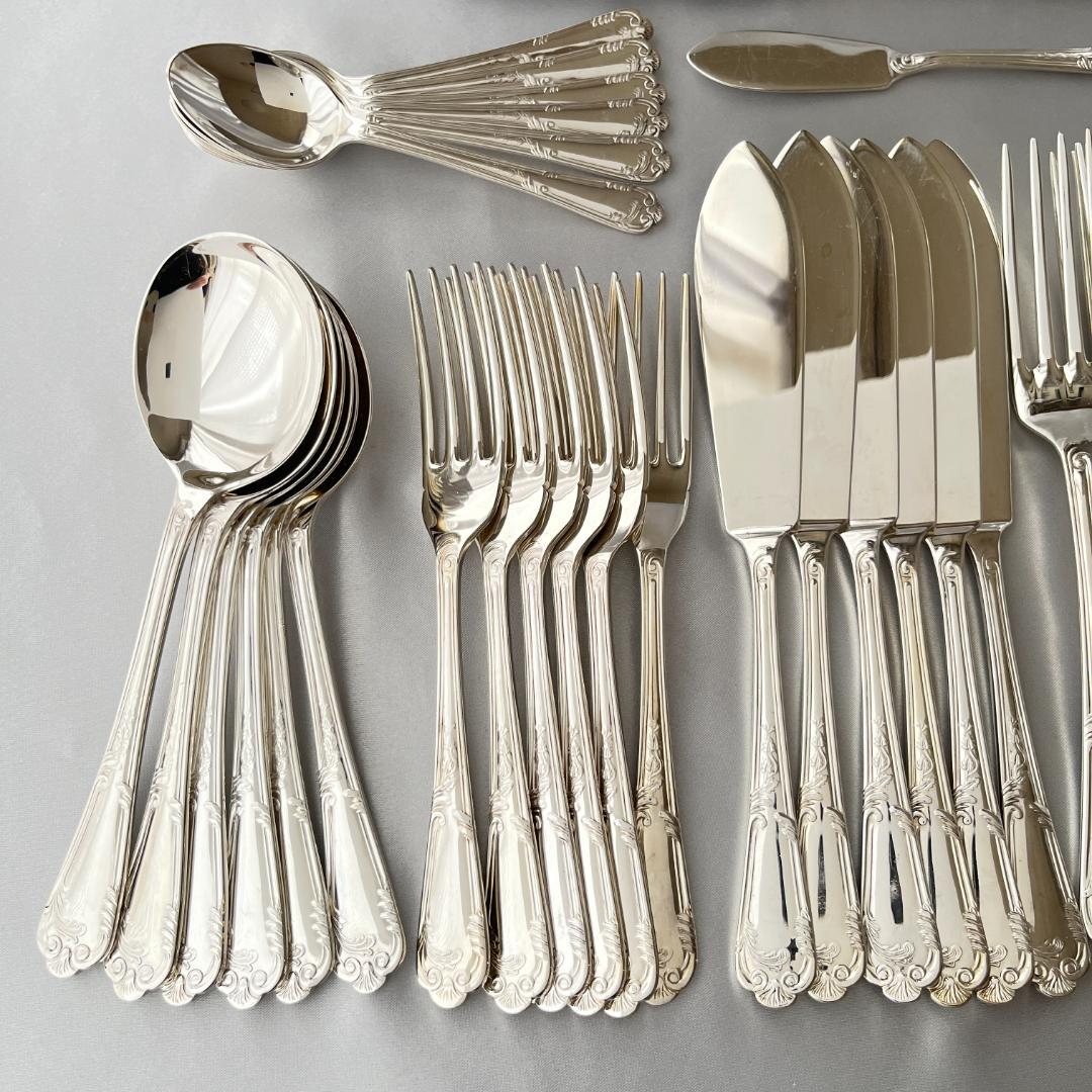 【Hugh Foulerton】ディナーセット 6名用40本組 サーバー付