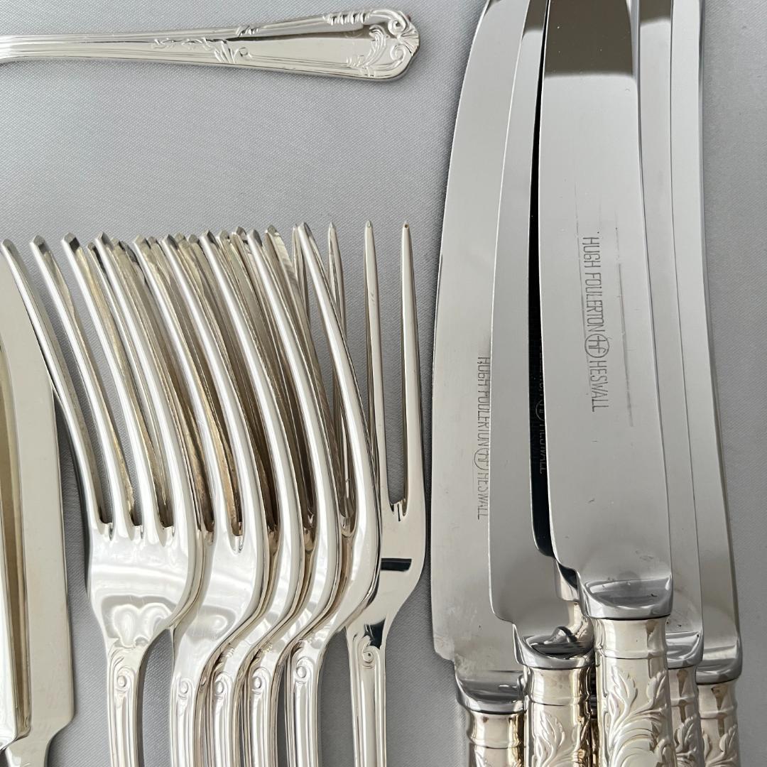 【Hugh Foulerton】ディナーセット 6名用40本組 サーバー付