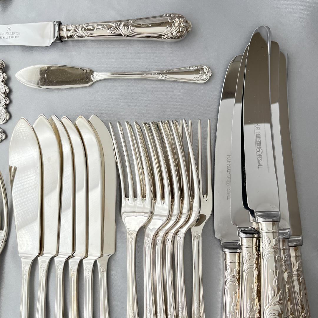 【Hugh Foulerton】ディナーセット 6名用40本組 サーバー付