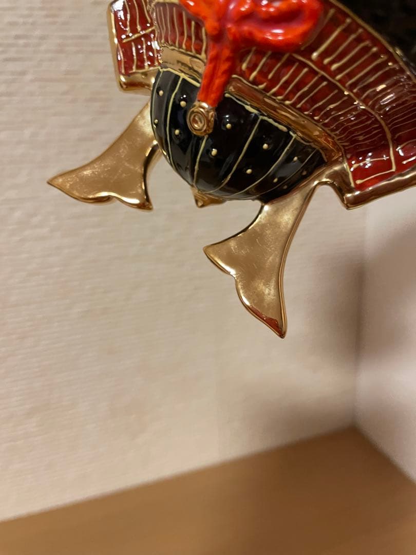 九谷焼　五月人形 九谷長峰　3号　兜 上等　金彩盛