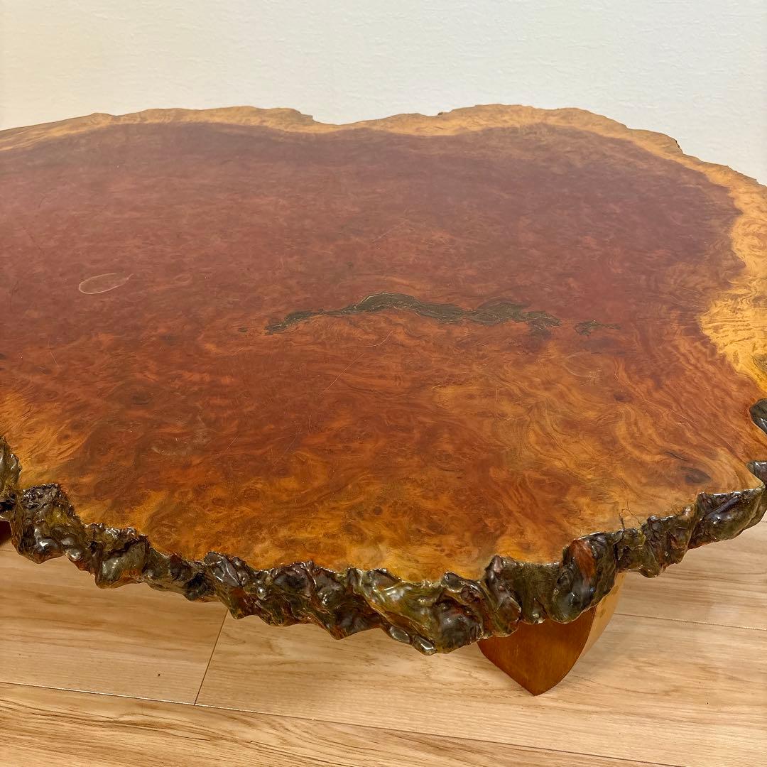 ✨送料込み✨ 花梨 座卓 一枚板 テーブル 天然木 高級 120cm×90cm