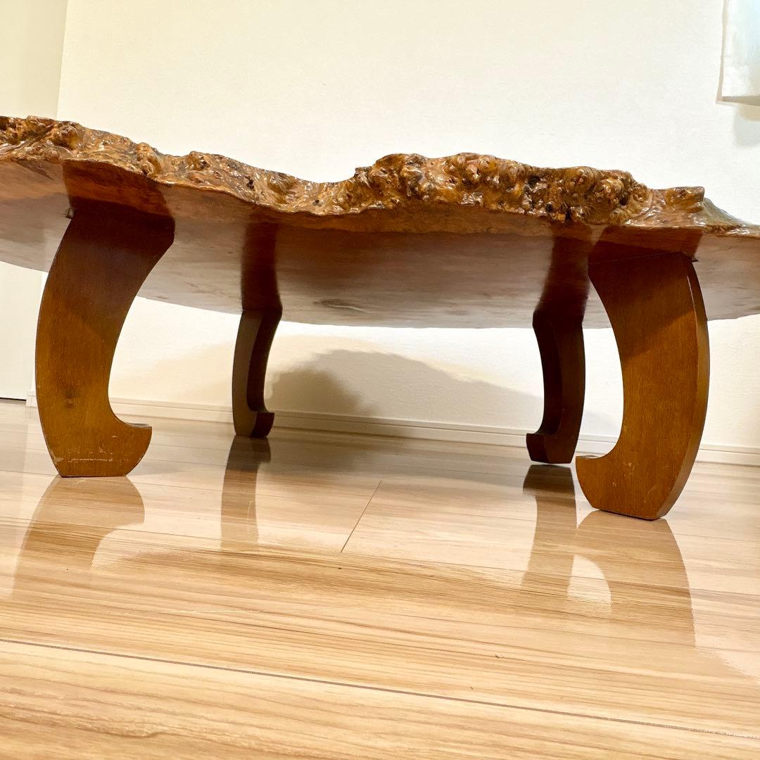 ✨送料込み✨ 花梨 座卓 一枚板 テーブル 天然木 高級 120cm×90cm
