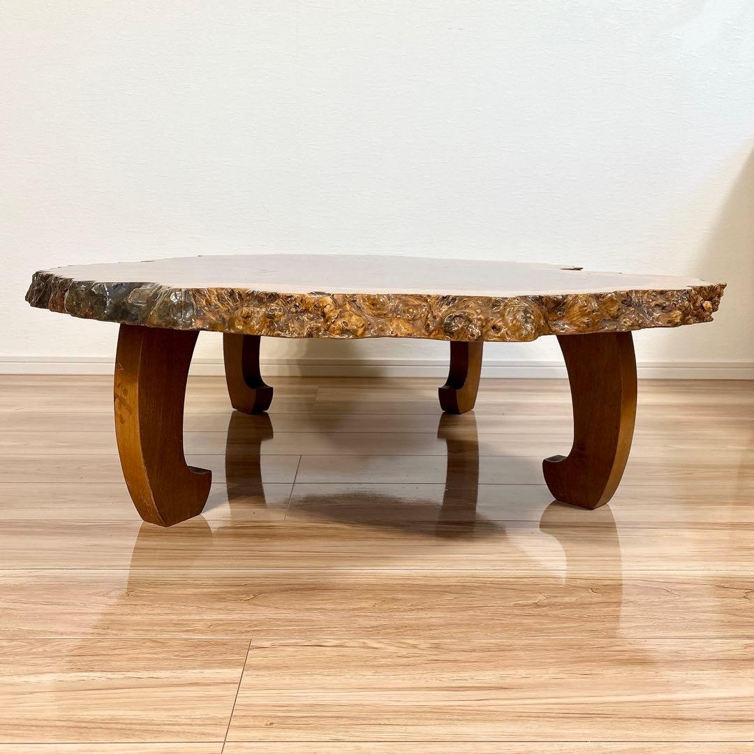 ✨送料込み✨ 花梨 座卓 一枚板 テーブル 天然木 高級 120cm×90cm