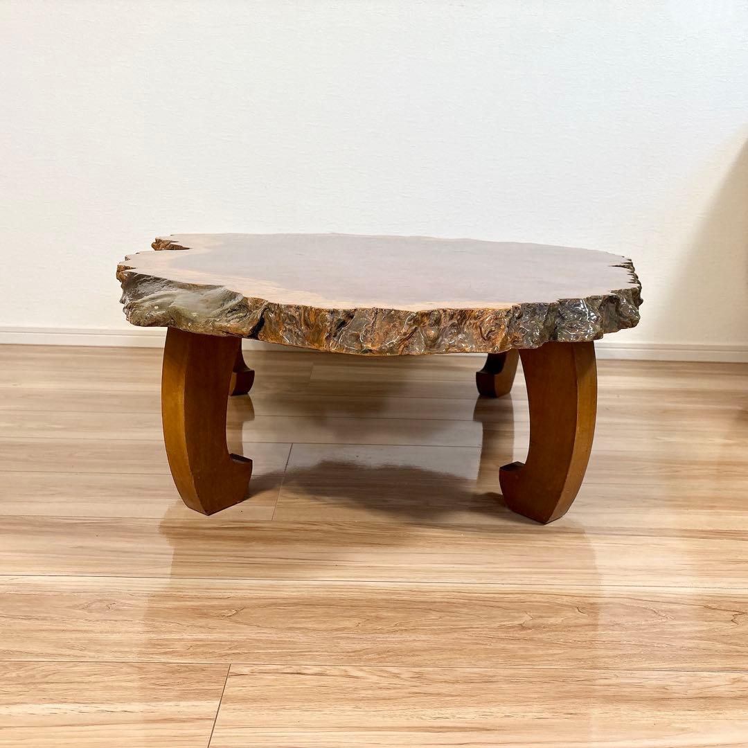 ✨送料込み✨ 花梨 座卓 一枚板 テーブル 天然木 高級 120cm×90cm