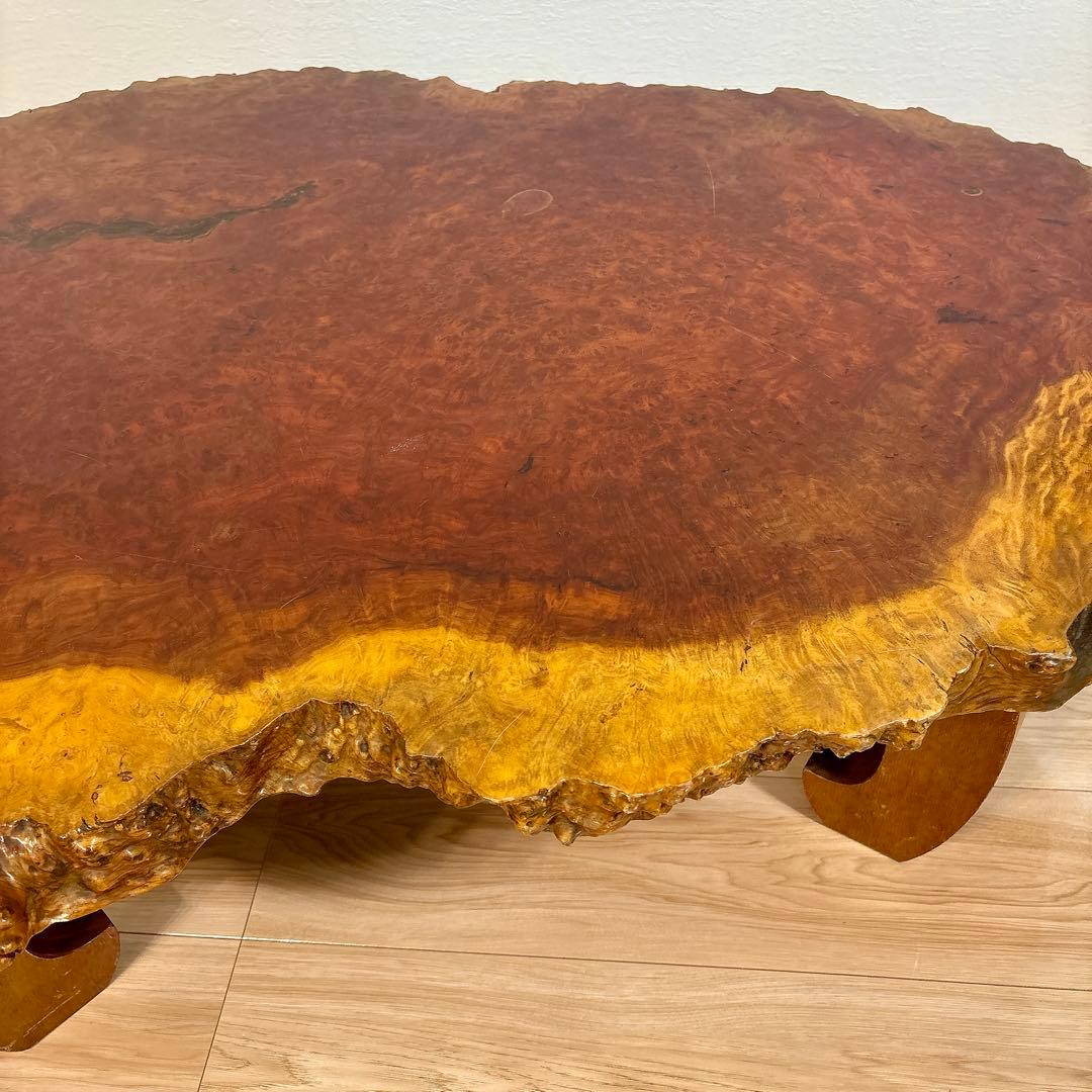✨送料込み✨ 花梨 座卓 一枚板 テーブル 天然木 高級 120cm×90cm