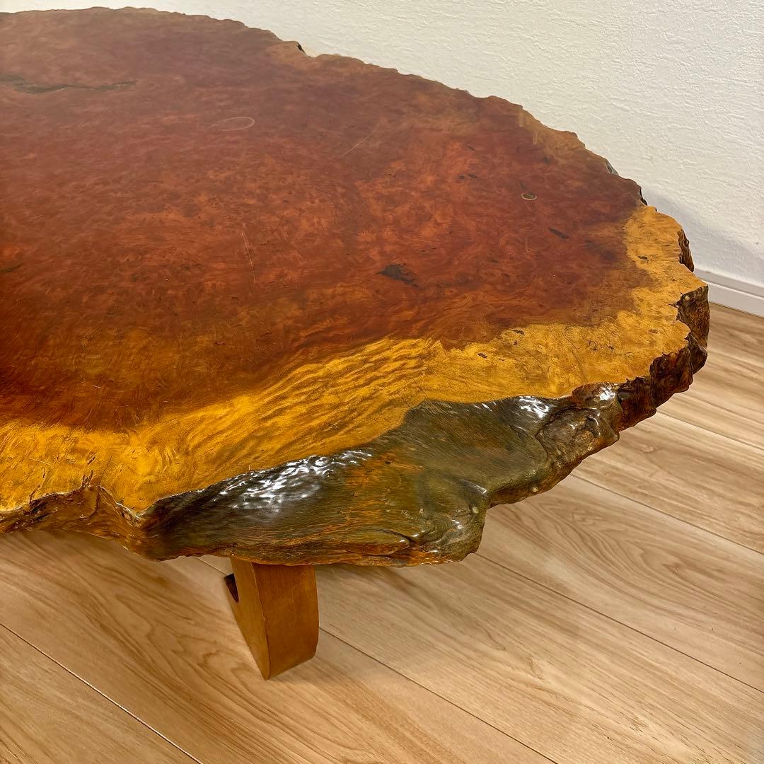 ✨送料込み✨ 花梨 座卓 一枚板 テーブル 天然木 高級 120cm×90cm