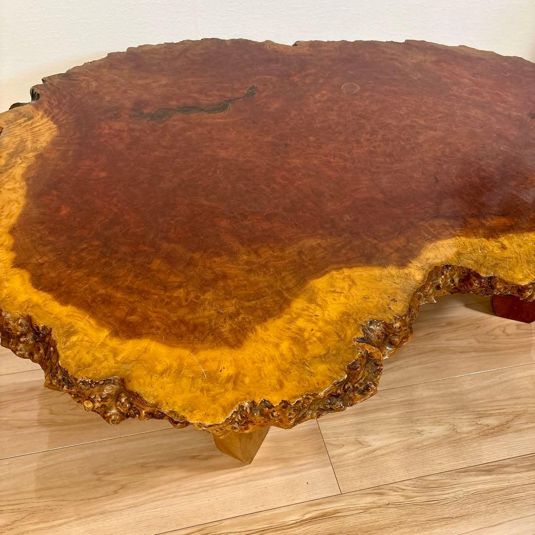 ✨送料込み✨ 花梨 座卓 一枚板 テーブル 天然木 高級 120cm×90cm