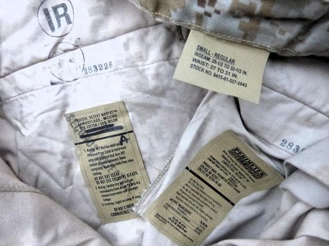 米軍実物 未使用 USMC マーパットデザートトラウザー　S-R　540