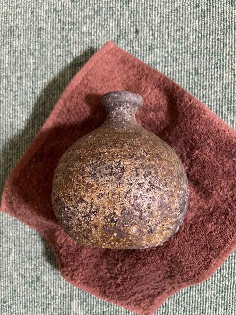 備前焼　希少　灰かぶり徳利(1)